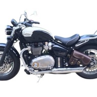 Triumph Saddle bag (Dark Brown) Real Leather for Motorcycle Speed Master,Bobber