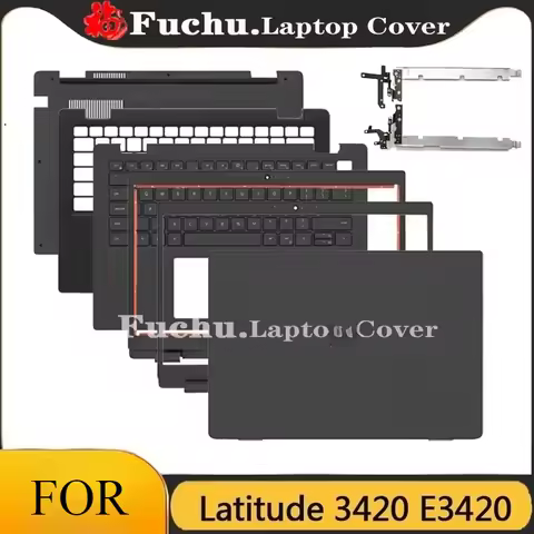 FOR Dell Latitude 3420 E3420 Laptop LCD Back Cover Front Bezel Upper Top Palmrest Bottom Case Hinges