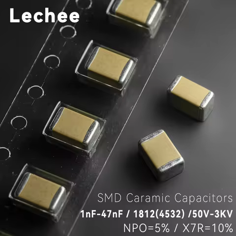 10pcs/set 1812 SMD Ceramic capacitors 4532 NPO X7R 1nF 2.2nF 3.3nF 4.7nF 10nF 22nF 33nF 47nF 10% 10%