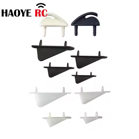 Haoye 10 Pcs Triangular Nylon Fixed Tip Protector Wing Retainer Skids Protecting Corner For RC Aircr