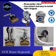 DOE Premium Brass 1/2' Stopcock Quarter Full Turn Water Stop Cock 3/4' Shower Valve BATHKITCHZ