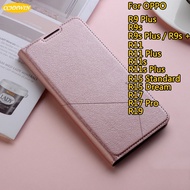 Pu Leather Flip Cover Oppo R9 Plus/R9s/R9s Plus/R11/R11s Plus/R15 Business Simple Back Phone Case With Card Slot