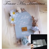 FRAME BOX FULL Acrylic / MAHAR FRAME / Acrylic FRAME mas hantaran/acrylic box/6x8x2/8x12x2