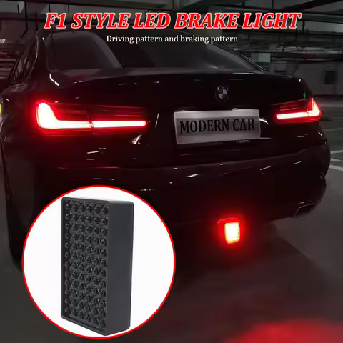 For M3 M4 F80 F82 F83 12V F1 Style DRL Red 72 LED Rear Tail Stop Fog Brake Light Stop Safety Lamp Ca