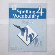 Spelling 4 Vocabulary Tests Book (Paperback)