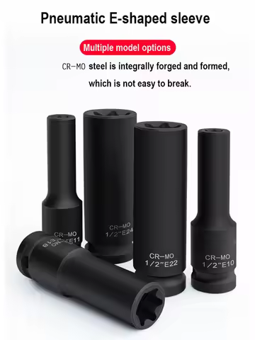 1pcs 78mm 1/2" Ratchet E Socket Torque wrench Torx Star Female Adapter Driver Joint Tools E8 E10 E11