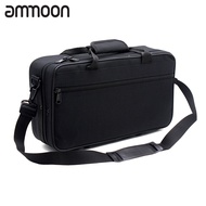[ammoon]Bb Clarinet Case Gig Bag BackPCS Box Water-resistant 600D Foam Cotton Padding with Adjustabl