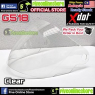 XDOT G618 Helmet Visor X-Dot G618 G618N ORIGINAL Rainbow Chrome Light Smoke Dark Smoke Clear Colourf
