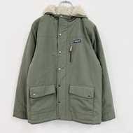 古著Patagonia Inferno 夾克，帶有 Boa 內膽，卡其色，XL 碼