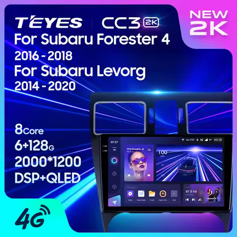 TEYES CC3 2K For Subaru Forester 4 SJ 2016 - 2018 Levorg VM 2014 - 2020 Car Radio Multimedia Video P