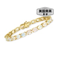 Ross-simonsRoss Simons Opal Tennis Bracelet 18kt Pure Gold Sterling Silver 8 Inch