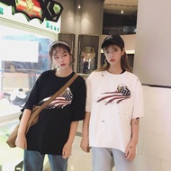Imported Short Sleeve T-Shirt - 29872 American Eagle Loose Top