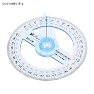 EM 360° Plastic Degree Protractor Angle Edge Finder Measuring Ruler Student Tool n