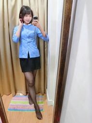 ♥玩美主題趴♥C16 元大銀行制服上衣 OL制服上衣 OL襯衫 銀行制服上衣 緞面上衣絲質上衣 緞面襯衫 二手襯衫