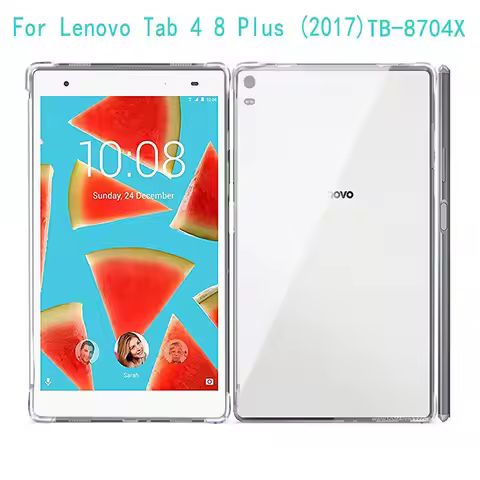 Transparent Soft TPU Tablet for Lenovo Tab 4 8 Plus Protective Case 2017 8.0" Shockproof Airbags Cov