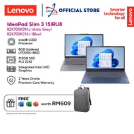 LENOVO IDEAPAD SLIM 3 15IRU8 82X700KCMJ / 82X700KDMJ 15.6" LAPTOP ( INTEL U300 8GD5 512SSD / WIN11H 