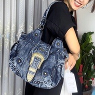 American Locomotive Bag Heavy Industry Rivet Messenger Bag Sweet Spicy Retro Tote Bag Angel Kiss For