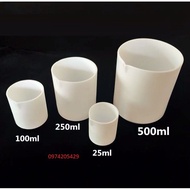 Heat-resistant PTFE plastic cups from 200oC to 250oC can be volume 50ml - 100ml - 250ml