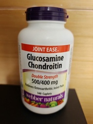 Webber Naturals Glucosamine Chondroitin Double Strength 維柏健140粒健骨至尊葡萄糖胺軟骨素膠囊140 Capsules