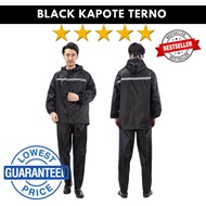 Kapote / BLACK KAPOTE TERNO / TERNO KAPOTE REFLECTORIZE / Kapote reflector WITH FREE BAG