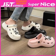 SN_ Wholesale Crocs Heel Women Sandal Crocs Heel Shoes Crocs Sandal Women Kasut Crocs Perempuan