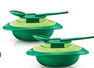 tupperware mini sambal dish 110ml palm size - 2pcs/set with spoon