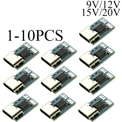 1-10PCS PDC004-PD PD Decoy Module Ip2721 PD23.0 to DC Trigger Extension Cable PLR QC4 Charger 9V 12V