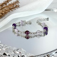 紫云夢縈薰衣草紫水晶手鍊 - 醫療鋼/烏拉圭紫水晶/薰衣草紫水晶