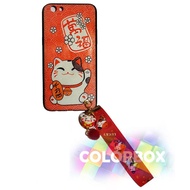 Case Anti Crack Oppo F3 Plus Anti Shock Oppo F3+ Case Maneki Neko Elegant / Kucing Hoki Soft Case /