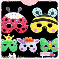 TB Kids DIY EVA Animal Eye Mask Kids DIY Face Mask Cartoon Play art craft Kindergarten Craft diy Pre