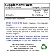 Best Naturals L-Citrulline 1500mg & L-Carnitine 1000mg