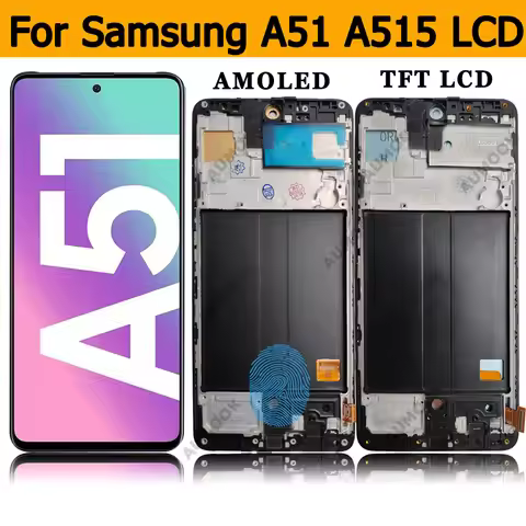 A51 4G AMOLED LCD For Samsung Galaxy A51 A515 SM-A515F/DS Display Touch Screen for Samsung A51 A515F