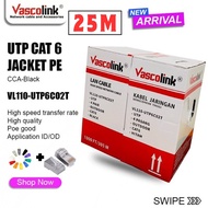 Vascolink LAN Cable 25 Meters UTP Outdoor CAT 6 CAT6/ (Black)