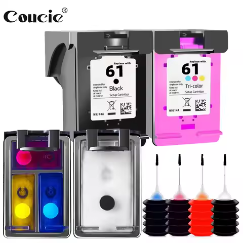 COUCIE hp 61 61xl ink cartridge For HP61 HP61XL For HP DeskJet 1050 3000 4500 1010 1000 1510 1511 20