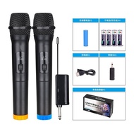 Wireless Universal One for Two Power Amplifier Home Live Dynamic Microphone Stage Outdoor Audio Comp