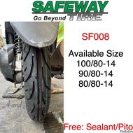 SAFEWAY TIRE TUBELESS TIRE size 14" SF008 with Sealant and Pito