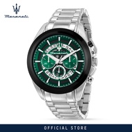 【2 Years Warranty】Maserati Traguardo 45mm Mens Chronograph Quartz นาฬิกาข้อมือแฟชั่น R8873612060