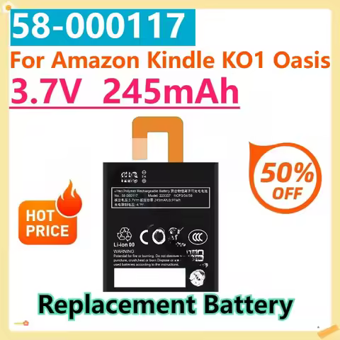 For Amazon Kindle KO1 Oasis 3.7V 245mAh 58-000117 Replacement Battery