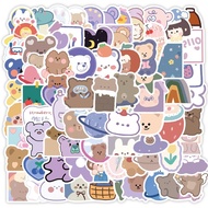 TERMOS (August) 90pcs Stationery Supplies Cute Cartoon Book Stickers For Phone Casing DIY Fridge/ Thermos/Luggage DIARY/BUJO /SCRAPBOOK MOMO GIRL STICKER TUMBLER CASE HP STICKER LAPTOP Skateboard Decoration STICKER Pack