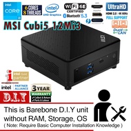MSI Cubi 5 12M Core i3 L6 NUC Mini Barebone PC (Intel NUC 11TNHi3, 12WSHi3 Alternative)