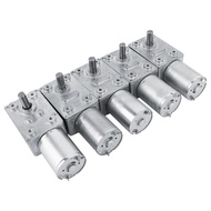 370 Reversible High Torque Worm Geared Motor DC 12V Reduction Motor CW/CCW Electric Drive Motor 5RPM