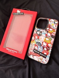Casetify iPhone 15 pro max Hello Kitty  Case 強悍防摔手機殼 手機套 MagSafe 棉花糖色