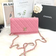Chanel Trendy CC WOC 粉色金扣 29開