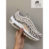 [AND.]NIKE AIR MAX 97 Leopard Print Suede Reflective Retro Cushion Jogging Women CW5595-001