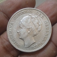 Coin Perak Nederland 1 Gulden 1929  KD 01