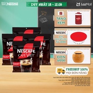 [ƯU ĐÃI THÁNG 9] [FREESHIP HCM] Combo 4 Túi Cà phê hòa tan NESCAFÉ Café Việt Cà phê đen đá (Túi 35 g