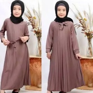 baju muslim gamis anak syari plisket terlaris umur 4 5 6 7 8 9 10 tahun model terbaru super murah me