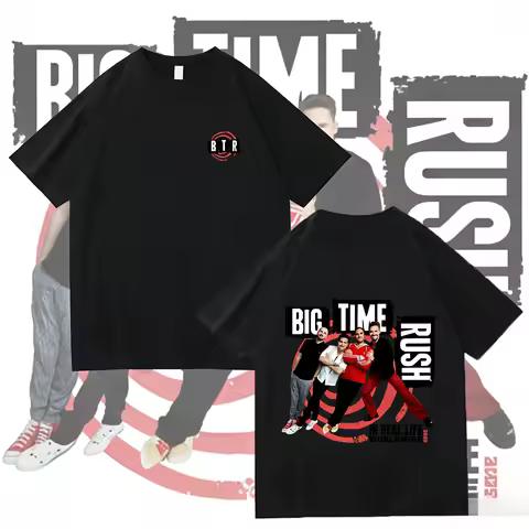 BTR's Global Tour T-shirt in Real Life: The Rock Band Big Era 2026 Summer Pure Cotton 100% Printed L
