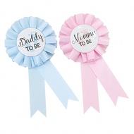 1 bộ/2 chiếc Ghim cài áo bà mẹ tương lai/bố tương lai, huy hiệu bà mẹ/cha tương lai cho tiệc chào đó