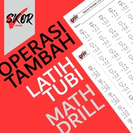 Latih Tubi Matematik - Operasi Tambah | Latihan Math Drill | PDF Printable
